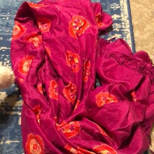 Hand Tye Dyed Silk Scarf from Cambodia